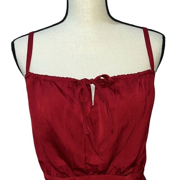 Torrid Satin Tie-Front Sleeveless Crop Top - Picture 5 of 12